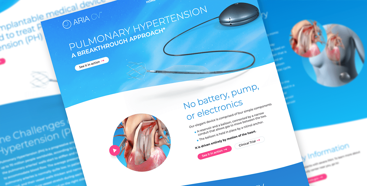 Healthcare Website Design Case Study | Aria CV